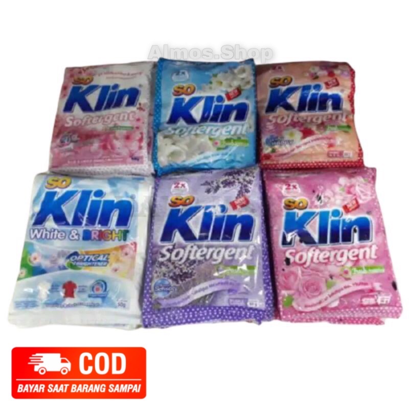 SoKlin Softergent Renceng 50gr (6pcs) / Refil 250gr