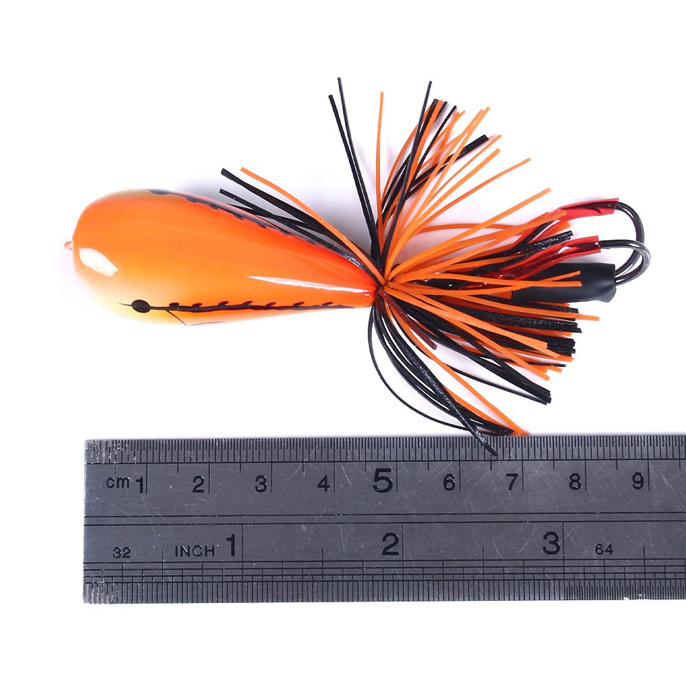 HENGJIA 1PCS 9CM 9.5G Hard Jump Frog Umpan Pancing Ikan Popper Bait Bass Kail Fishing Lure Swimbait