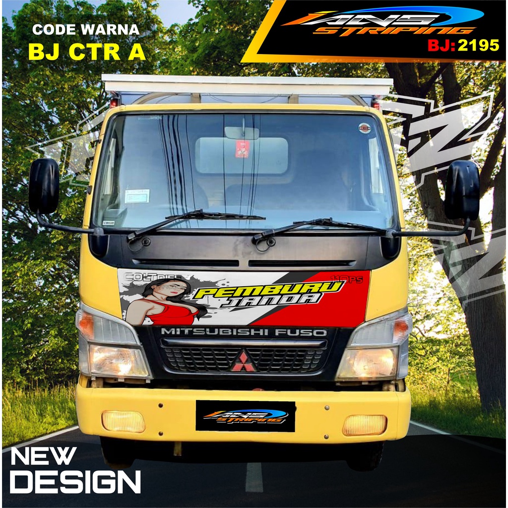 STIKER DECAL KAP DEPAN TRUK FUSO / STIKER KABIN TRUK RAGASA,UMPLUNG / STIKER KAP CUP DEPAN TRUK DINA,FUSO