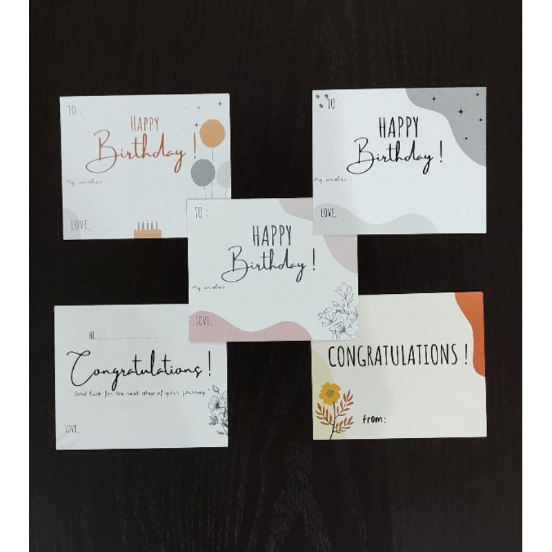 Jual Kartu Ucapan Greeting Card Happy Birthday | Congratulations ...