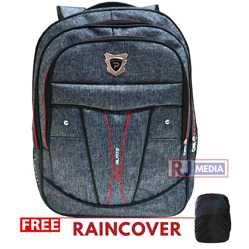 OBRAL PROMO 61.999!! Ransel Pria Backpack Punggung Tas Laptop Alfito Formal Kuliah Tebal CUCI GUDANG