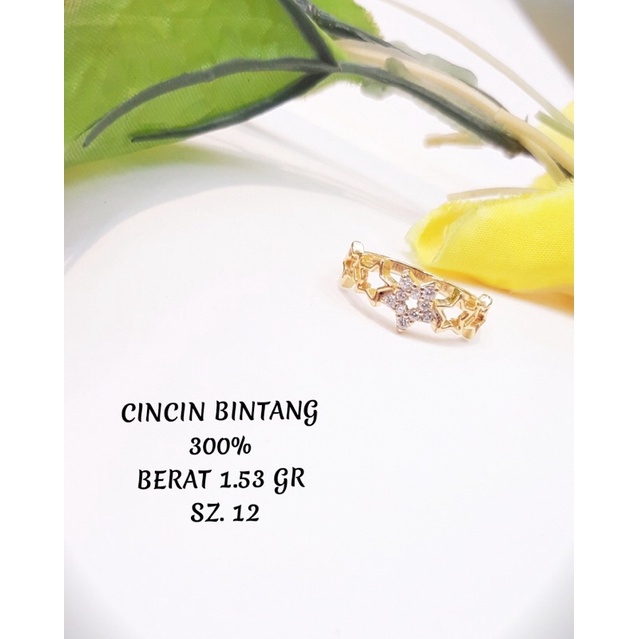 [PROMO] Cincin emas wanita kadar 300 6karat promo murmer