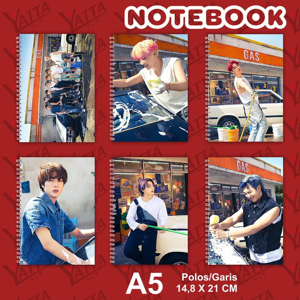 

Notebook KPOP BTS Permission To Dance Ukuran A5 14,6 cm x 21 cm Seri 1