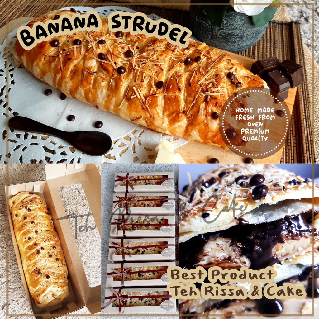 

Strudel / Banana Strudel / Pisang Coklat keju / chocochips/ bolen pisang