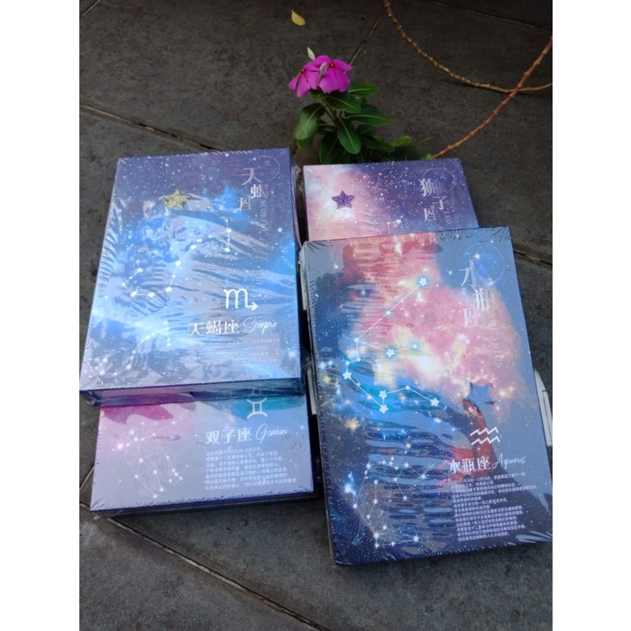 

Murah Buku Tulis / Notebook Kertas Garis Motif Zodiak Buku Dengan Gembok Hemat