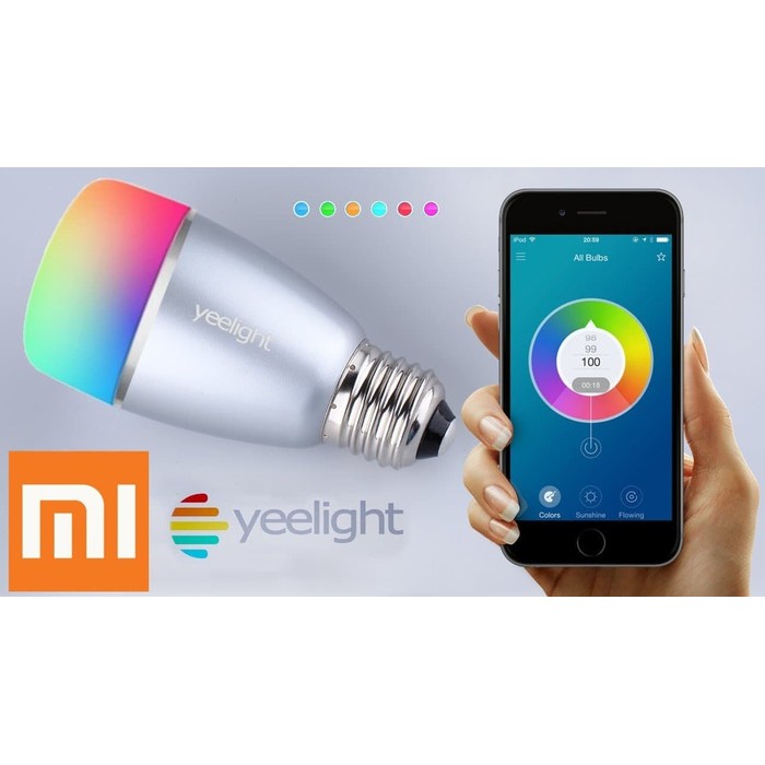 Xiaomi Yeelight LED Smart Light Bulb Smartphone Control Lampu Pintar