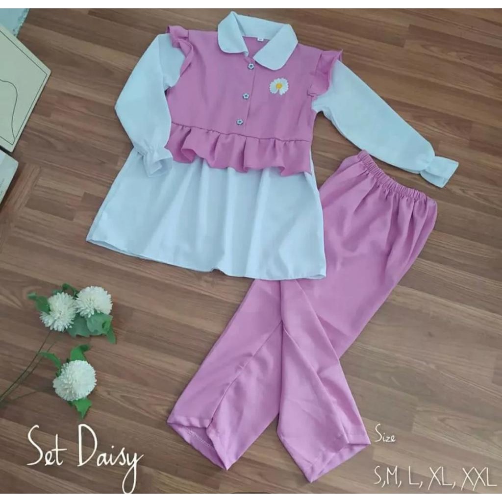 BAJU SETELAN DAISY ANAK PEREMPUAN // SETELAN ONE SET DAISY TERBARU // TERLARIS DAN TERMURAH