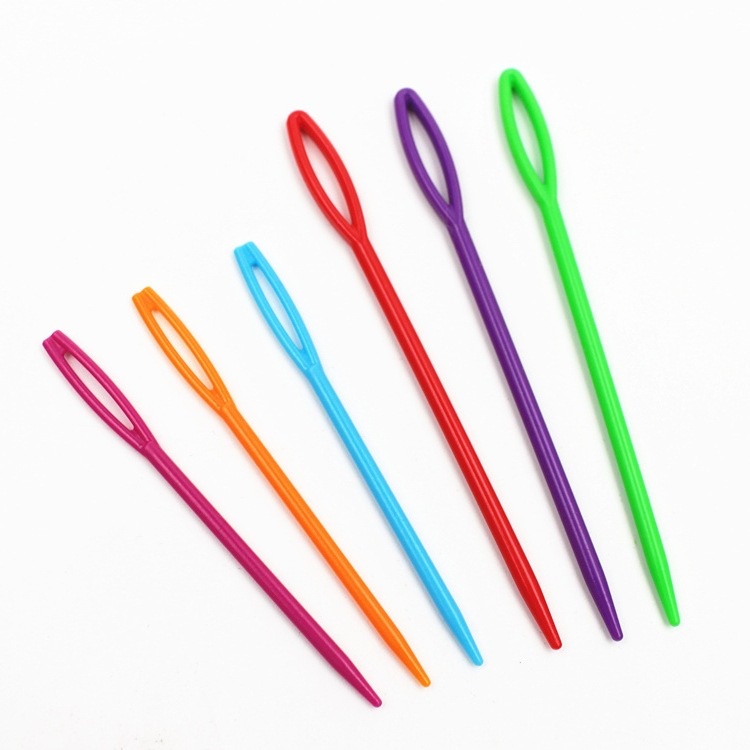 20 Pcs Plastik Jarum Rajut Crochet Hooks Permadani Wol Benang Jarum DIY Sweater Alat Tenun