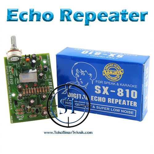 Kit Super Digital Echo Repeater SX810 SX-810 Hall Effect Module Sound Suara Pantulan