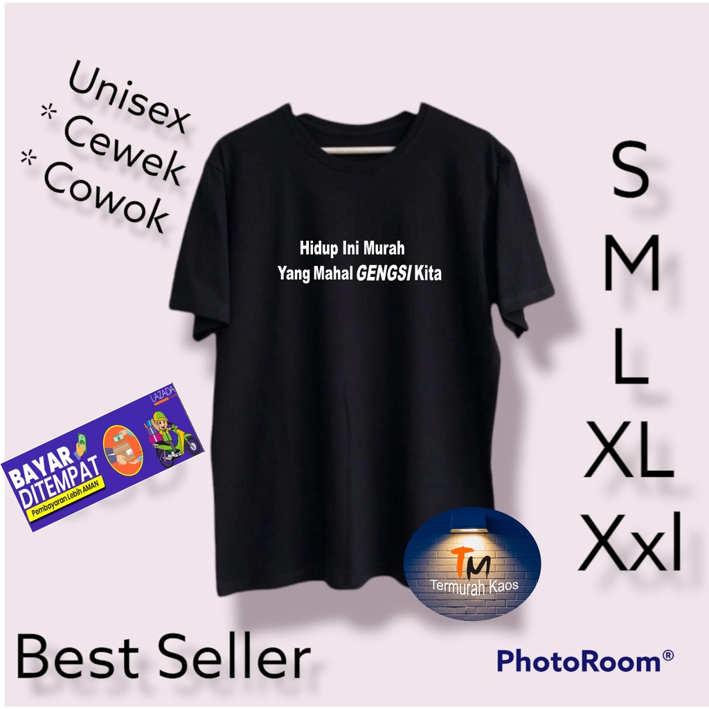 Cod Diskon Promo Gratis Ongkir Kaos Hidup Ini Murah /Kaos Terlaris Kualitas Terjamin Kaos Pria Distro Hits 2022/Kaos Murah Kaos Cotton 30s Kaos katun/Pakaian Pria Kaos Pria Dan Pakaian Wanita Kaos Viral/Best Seller Pakaian Pria