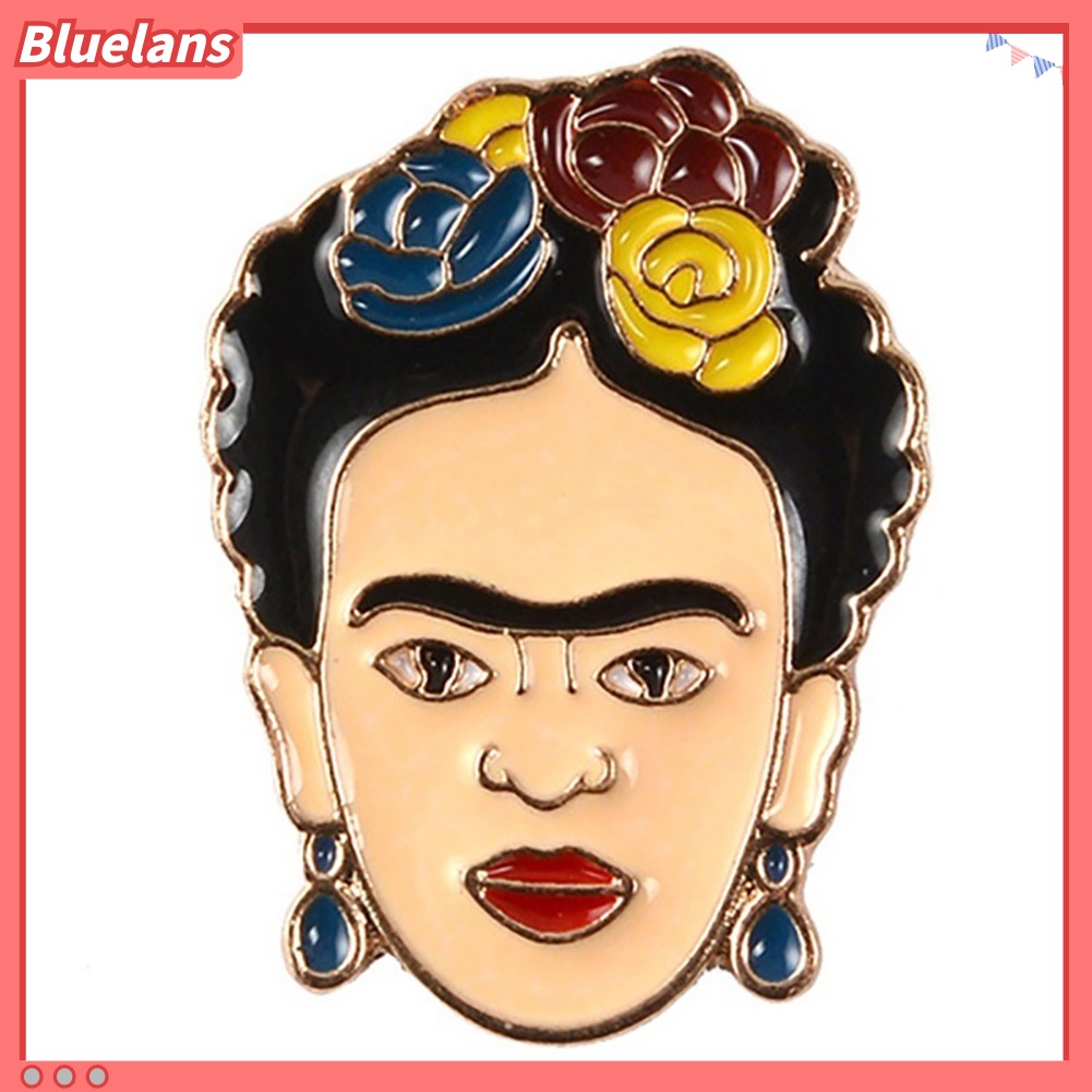 Bluelans Cartoon Enamel Frida Kahlo Mexican Badge Collar Brooch Pin Clothes Jewelry 