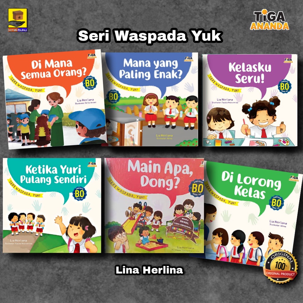 Jual Buku Cerita Anak / Seri Waspada Yuk / Buku Anak / Buku Anak TK