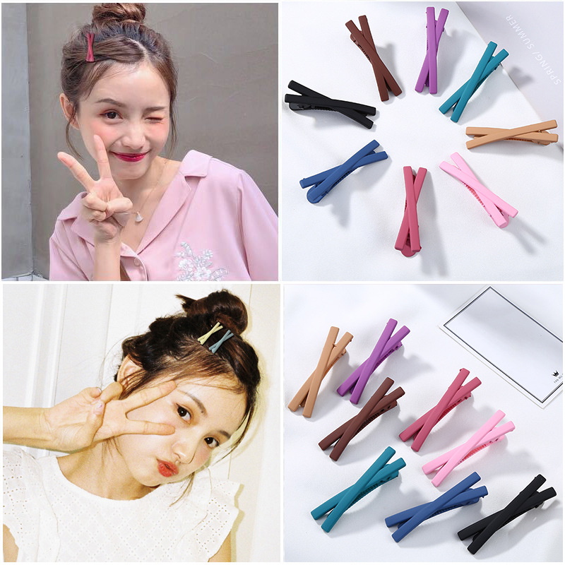 [Women Simple Style Cross Frosted Hairpins] [Girls Korean Ins Style Hair Clips] [Kids Fashion BB Hair Barrette]