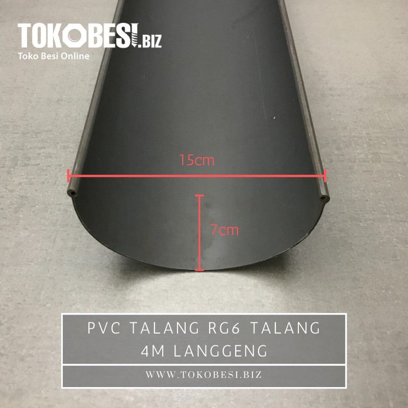 Shirojyan - PVC Talang RG6 talang 4m Langgeng