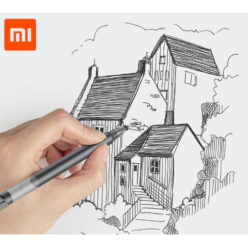 Pulpen xiaomi Millet write Black Xiaomi Mijia Gel Pen 0.5mm 1 Box isi  10 Pcs