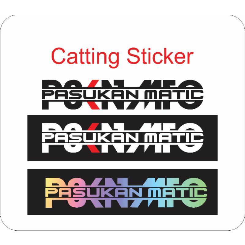 stiker pasukan matic new logo