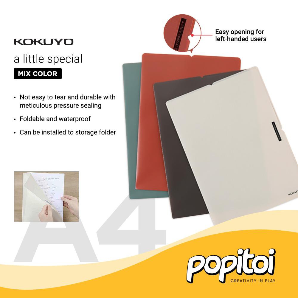 

KOKUYO a little special Retro File Folder A4 Mix Color Holder Document Organizer