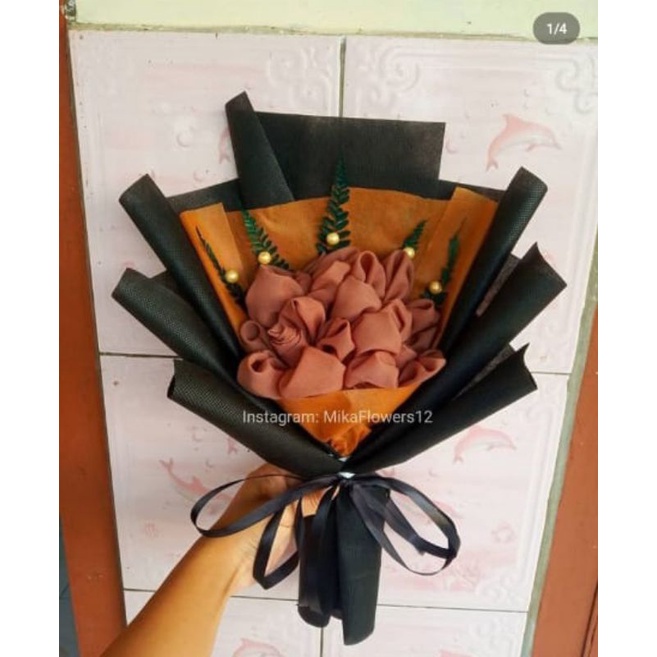 Buket Hijab, buket bunga, buket jajan, hadiah sempro, hadiah ultah, hadiah wisuda, hadiah anniv