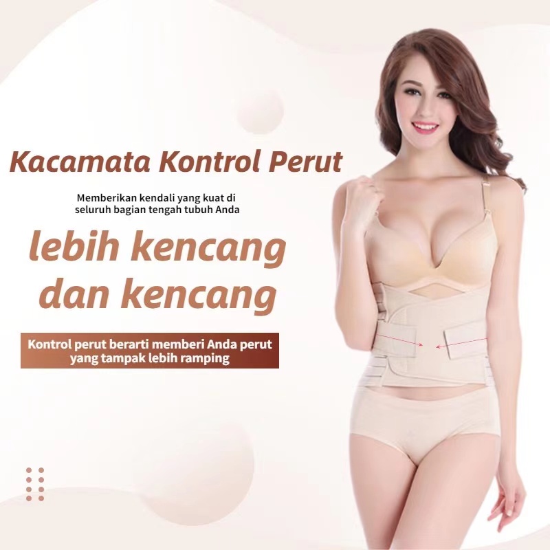 BISA COD! KORSET Pelangsing Body Slimming Korset Pasca Setelah Melahirkan Pengecil Perut Double Perekat