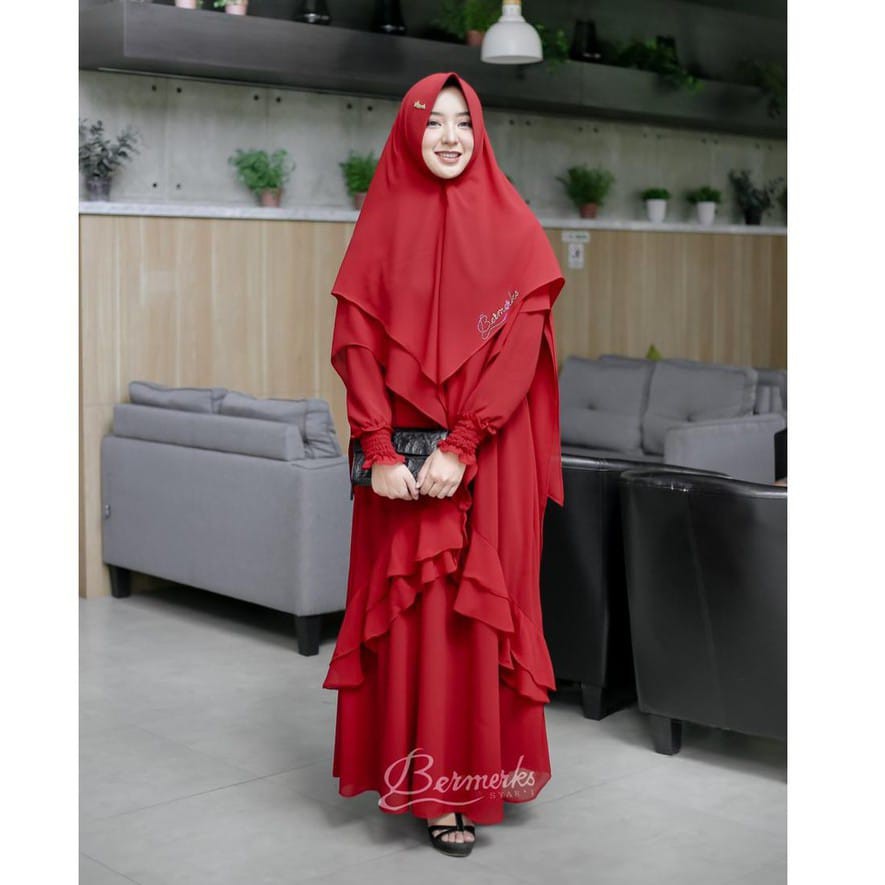 OBRAL Jamilah Layka Bermerks set syari ceruty premium original brand By Bermerks