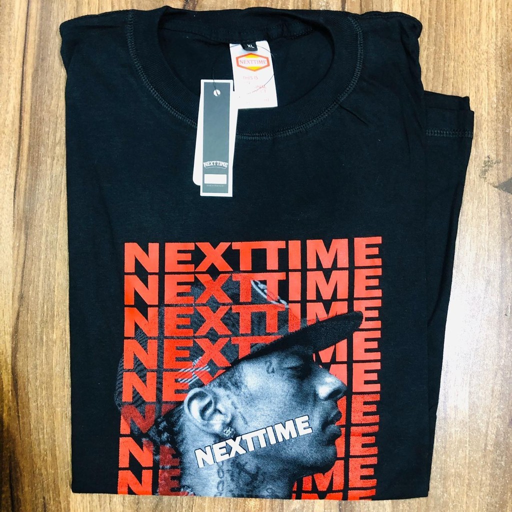 Promo TShirt Kaos Pakaian Atasan Baju Distro NEXT TIME 103 / Cotton Combed 30s / Carolline E-Store