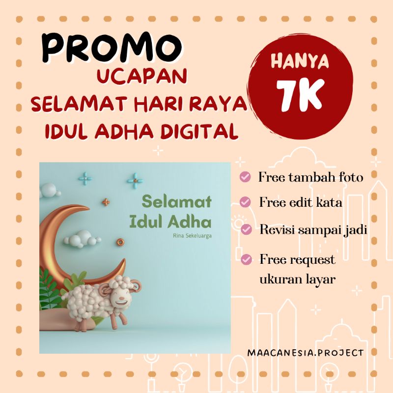 Jual Ucapan Selamat Hari Raya Idul Adha Digital Ucapan Selamat Hari