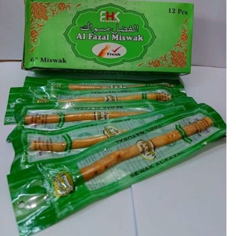 Siwak Al Fazal Box isi 12 batang - Kayu Miswak