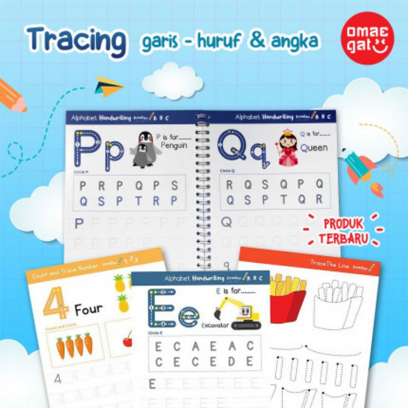 

Buku Anak Garis Huruf Dan Angka