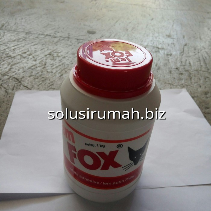 LEM PUTIH BOTOL 1KG FOX SUPER KAYU PVA