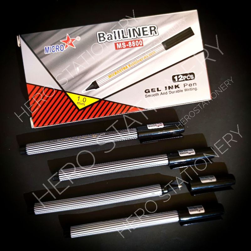 

Pen (Ballpen) ballliner microstar 1 mm MS-8800 . 12 unit