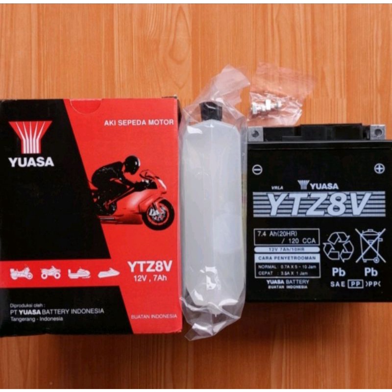 Jual AKI MOTOR YAMAHA R25, MT25, NMAX, XMAX, AEROX 155 AKU YUASA YTZ8V