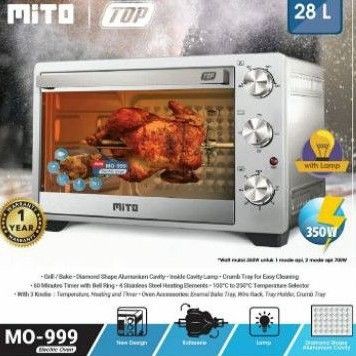 [SUSE] OVEN LISTRIK ELEKTRIK ELECTRIC MITOCHIBA MO 999 28 LITER LOW WATT