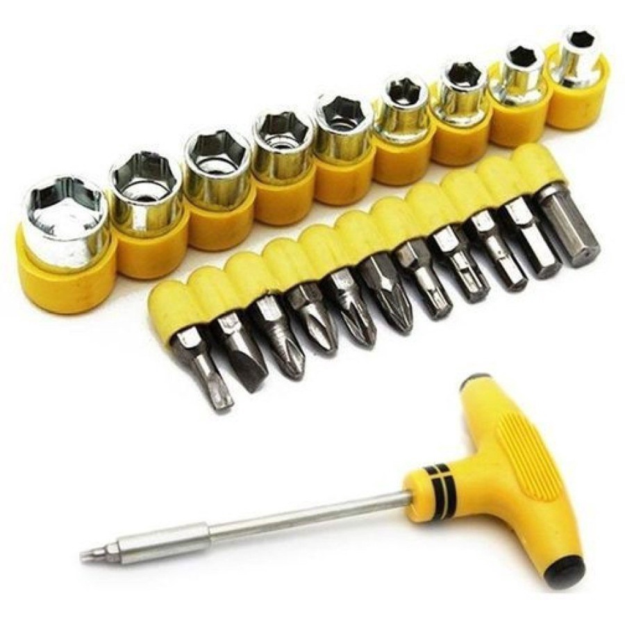 KeiKei Obeng Kunci Sock T Plus Palu 20 in 1 Screwdriver Tools