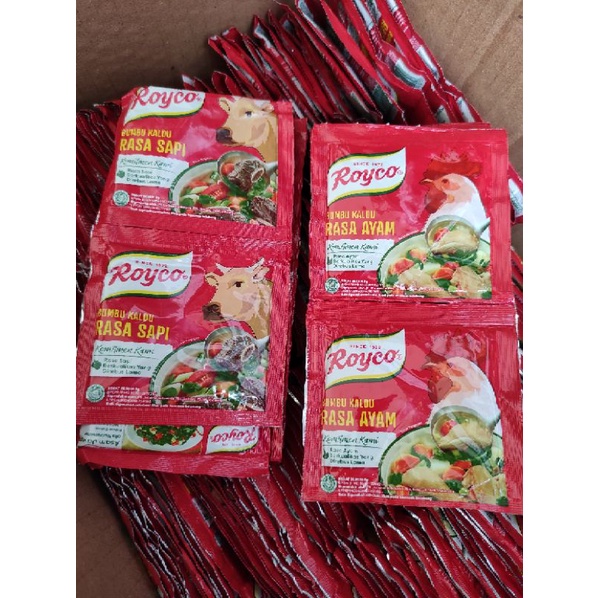 

Royco kaldu sapi dan ayam renteng 9gr x 12