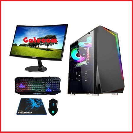 Paket Lengkap Pc Gaming Intel i7 / GT 1030 2GB / DDR 8GB / LED 24