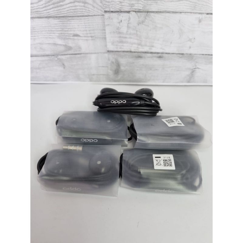 Headset Vivo Oppo ORIGINAL Black / Handsfree Original Vivo Oppo Super BASS Hitam