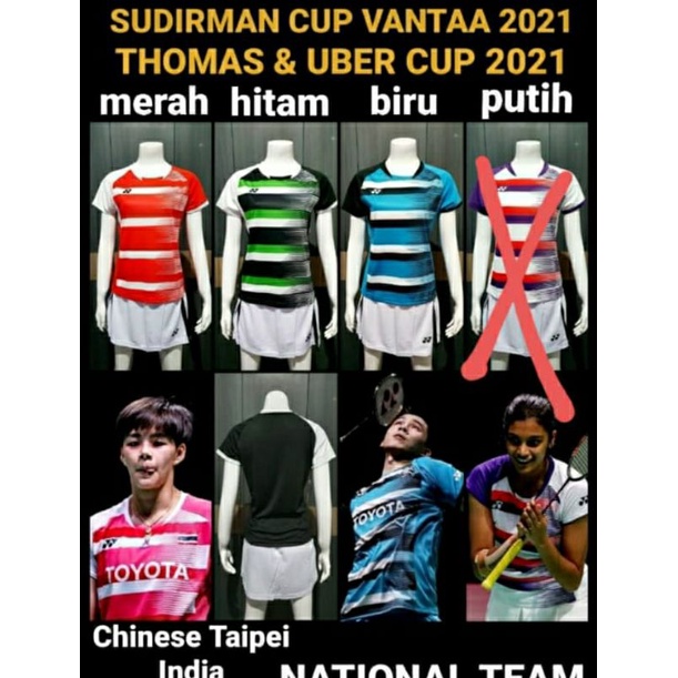 KAOS BADMINYON YONEX 21001B LADIES/WANITA JERSEY BULUTANGKIS