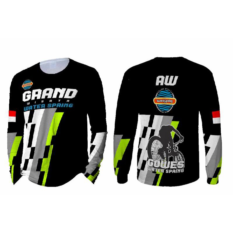 Kaos Pria Lengan Panjang GOWES 3D Full Print Sublimation 002