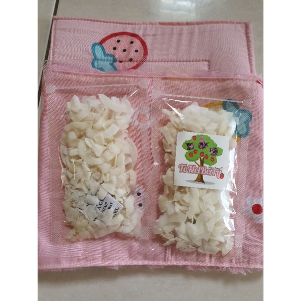 Coco crunch (Coconut Crispy) snack untuk sugar glider, hamster, landak mini, dan small pets,