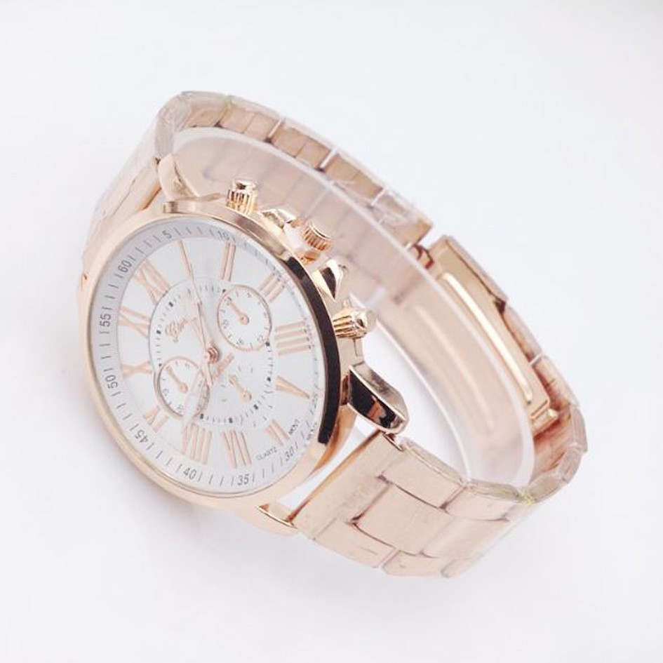 jam tangan fashion geneva chronograph chain watch jwa053