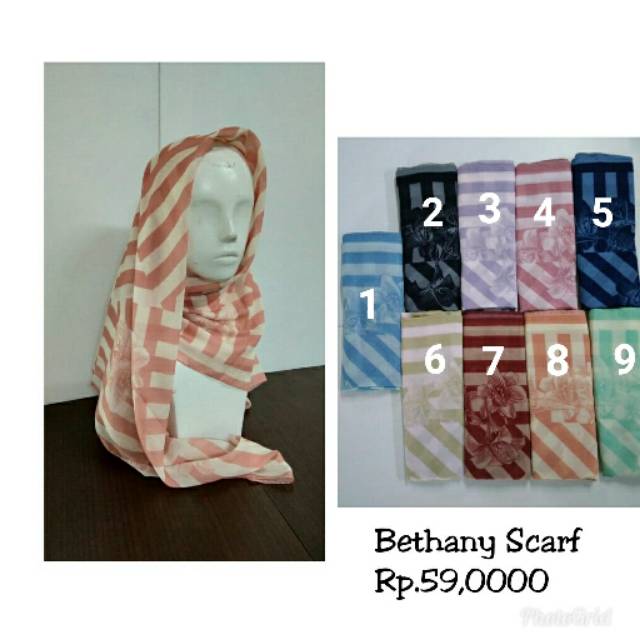 Zoya Scarf BETHANY SCARF Kerudung Segiempat By Zoya