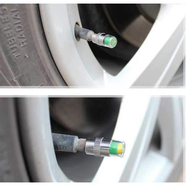 AIR ALERT TIRE VALVE CAP (TPMS) Tutup Pentil dengan Indikator Tekanan Ban ORIGNAL