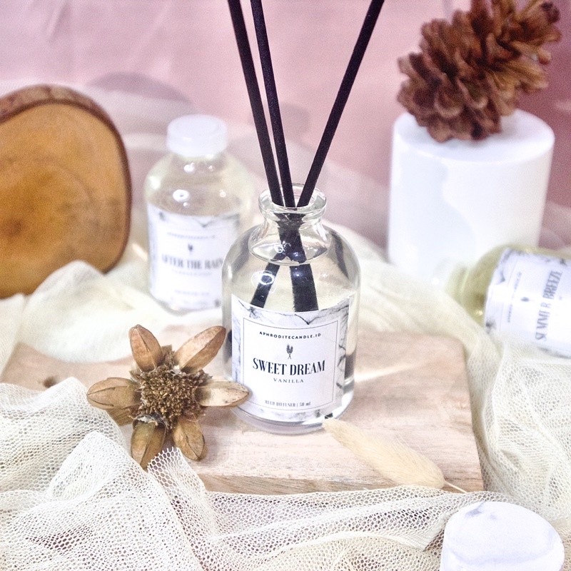 Reed Diffuser Aromatheraphy - Pengharum Ruangan - Pewangi Ruangan Aromaterapi - Souvenir - Hampers Wedding - Aphrodite