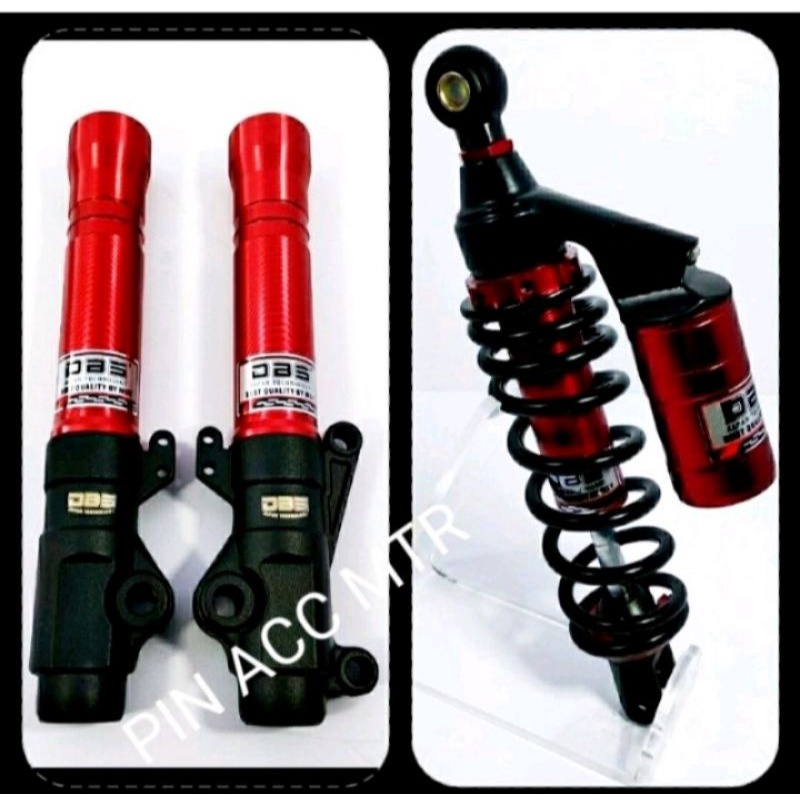 PAKET VARIASI SHOCK DEPAN/BELAKANG G PLUS DBS BEAT VARIO SKOOPY/MIO GT M3 SOUL DLL FINO DLL