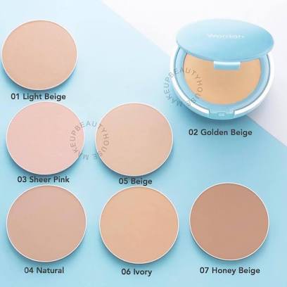 Wardah Lightening Powder Foundation TWC Light Feel 12g - Pake Tempat