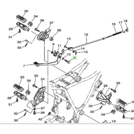 KARET DAMPER STANDAR 2 TENGAH JUPITER Z NEW 115 ROBOT Z1 VEGA ZR RR FORCE FI  MX KING ORIGINAL YGP