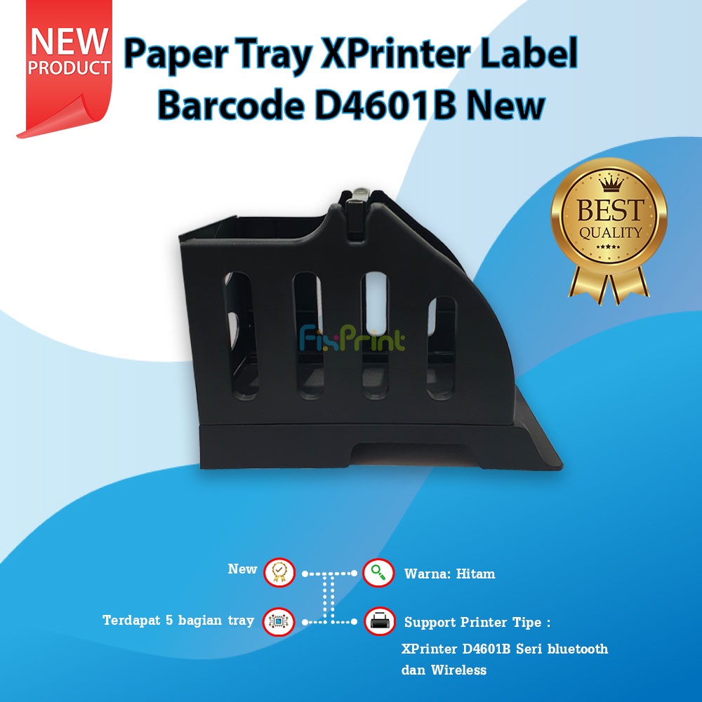 Paper Tray XPrinter Label Barcode D4601B New Holder Penopang Kertas Printer D4601