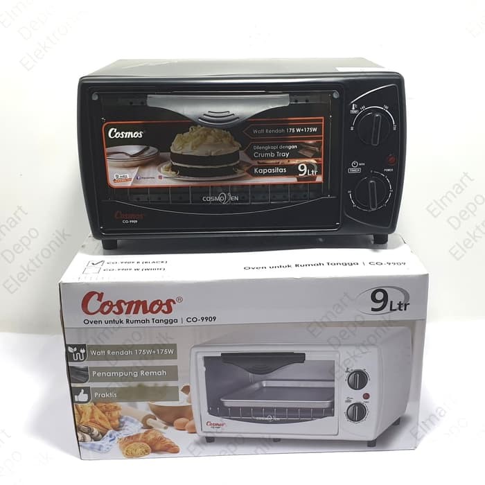 COSMOS oven low watt 9 liter CO 9909 B / pemanggang 9L CO9909 w