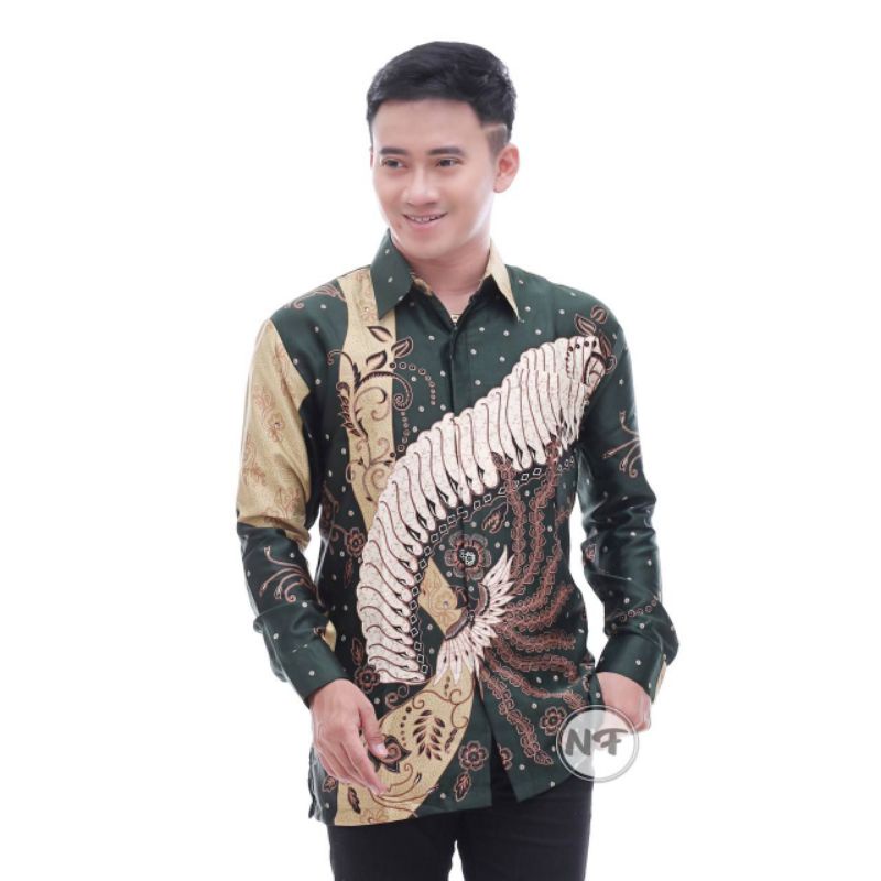 KEMEJA BATIK PRIA SEMI SUTRA SILKY PREMIUM