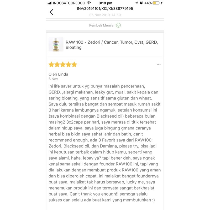 RAW 100 Zedori / Asam Lambung, GERD, Kista, obat herbal kunyit putih-8